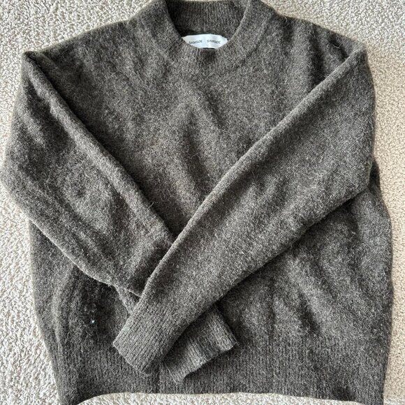 Samsøe Samsøe Women's Brown and Grey Jumper - Picture 4 of 4